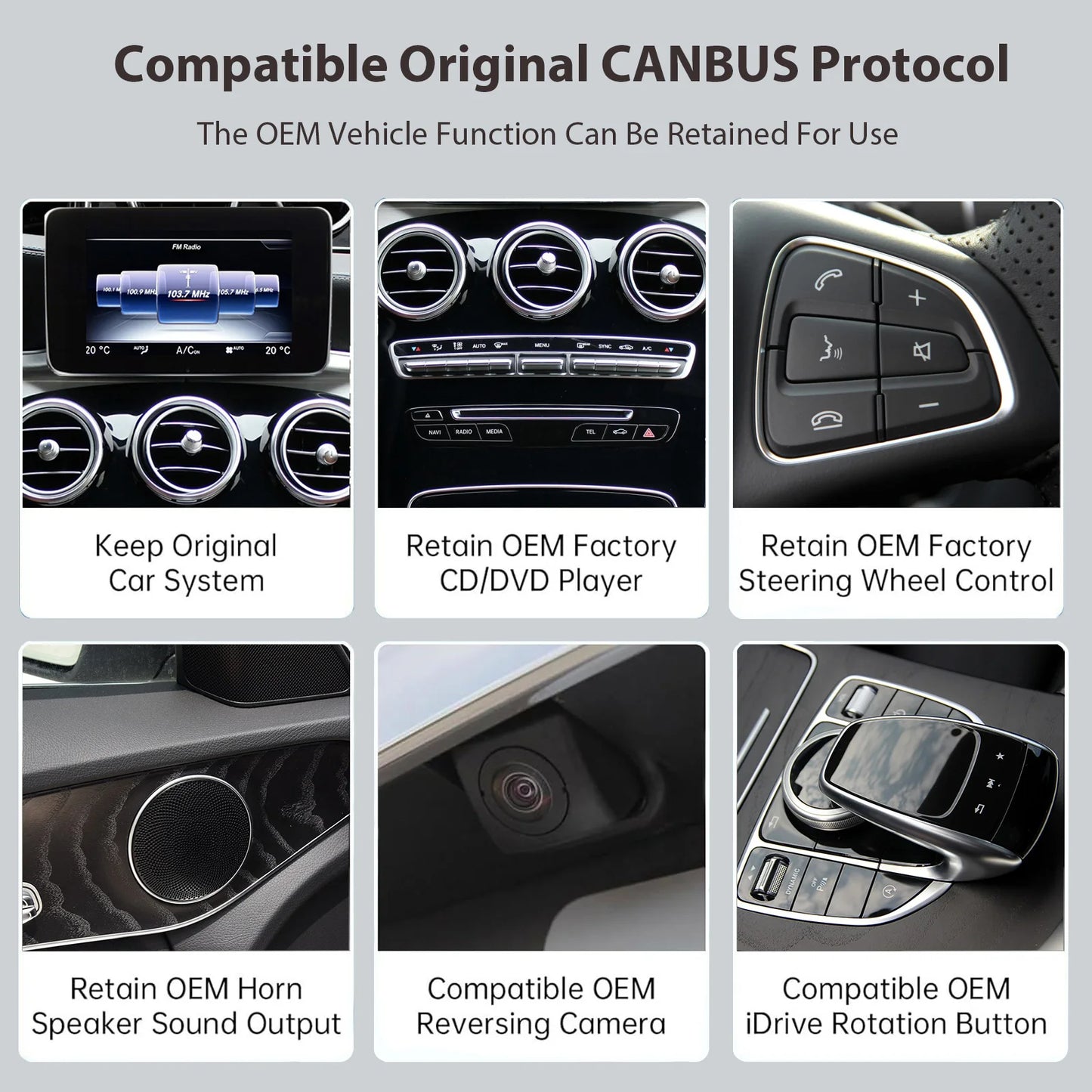 Mercedes-Benz 12.3 inch CarPlay Display | NTG 4.5 5.0 / 5.1 / 5.2 | Draadloos CarPlay & Android Auto