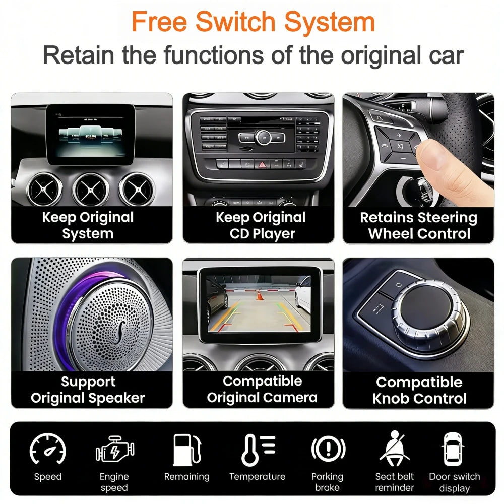 Mercedes CarPlay &amp; Android Auto Decoder Box | NTG 4.0 / 4.5 / 5.0 | Wireless &amp; Wired