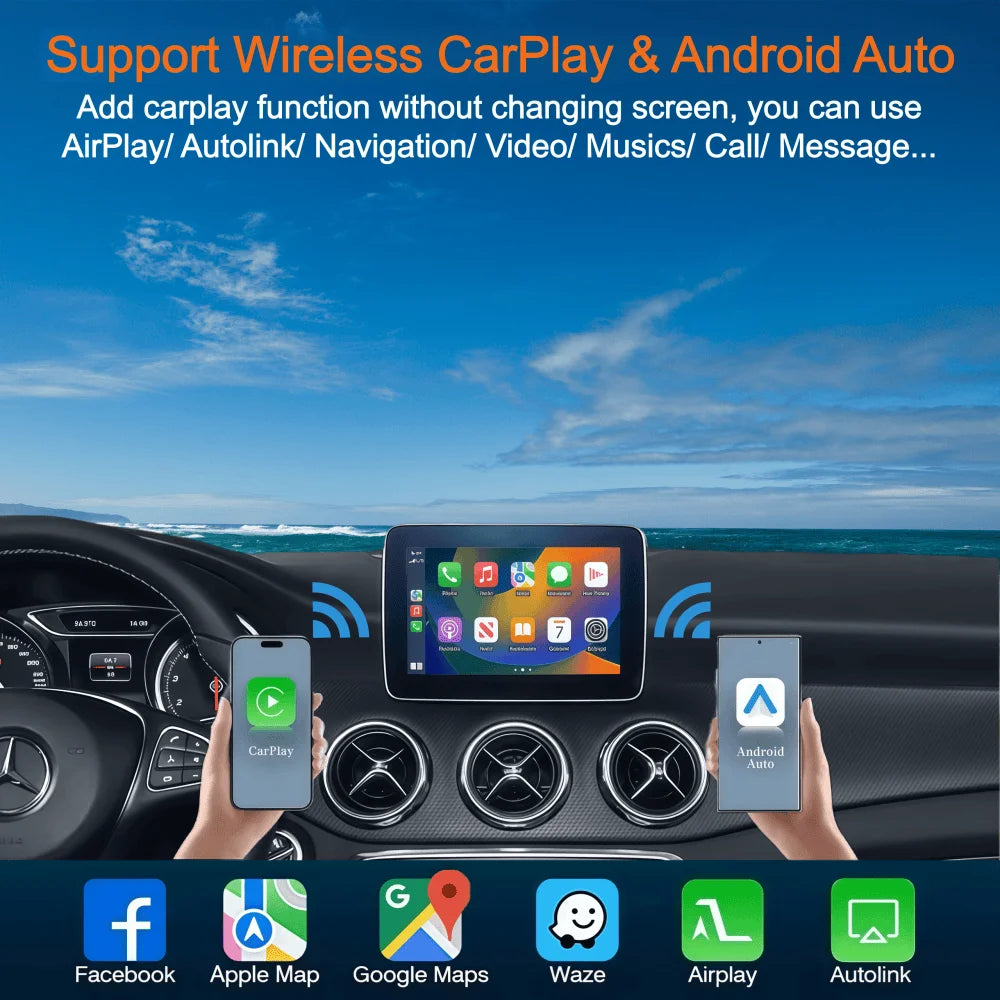 Mercedes CarPlay &amp; Android Auto Decoder Box | NTG 4.0 / 4.5 / 5.0 | Wireless &amp; Wired