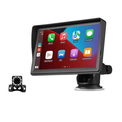 7” Draagbaar CarPlay Scherm – Draadloos Apple CarPlay & Android Auto