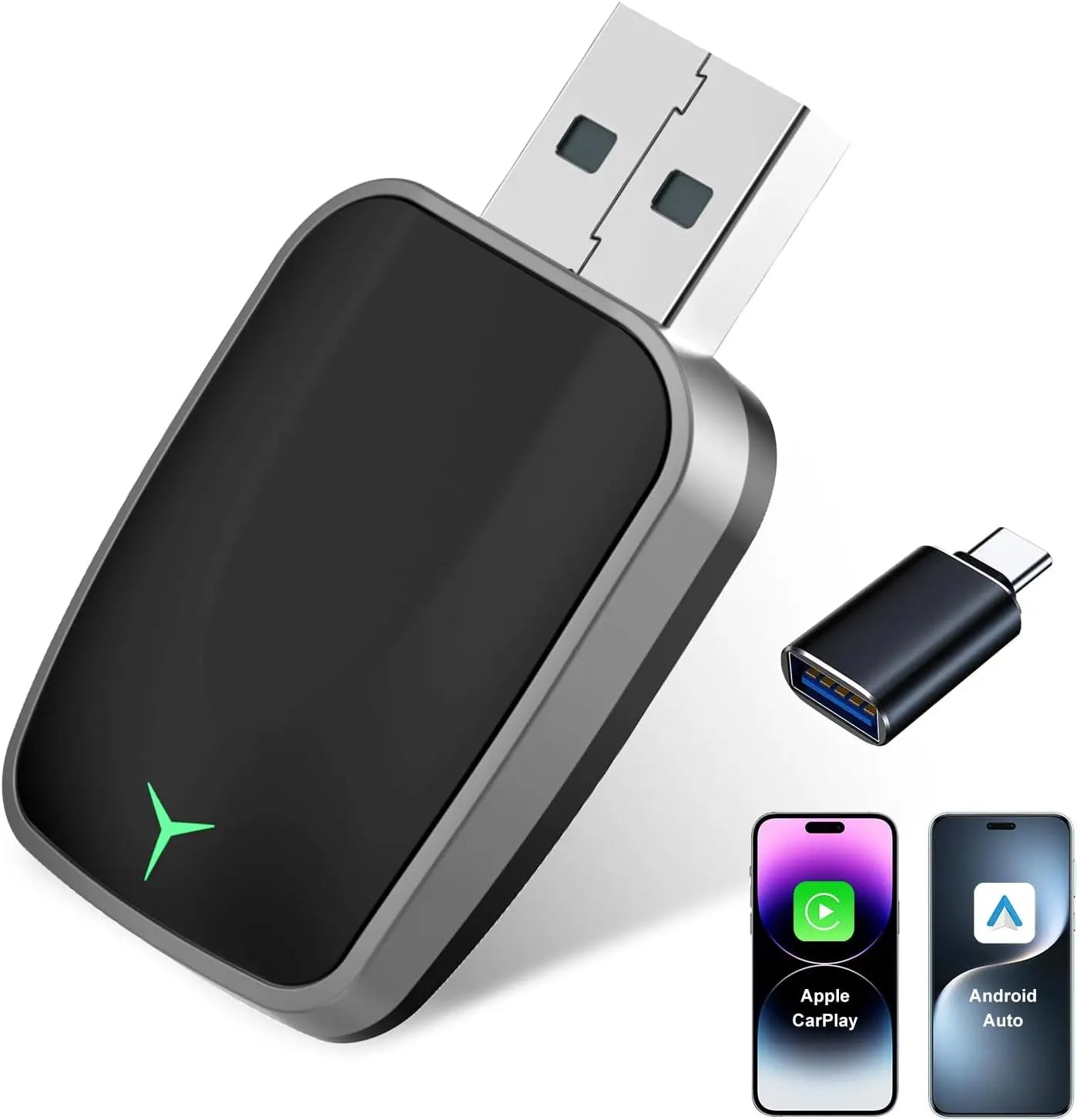 Draadloze CarPlay Adapter Compact – Plug & Play voor Apple CarPlay