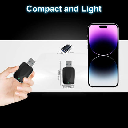 Draadloze CarPlay Adapter Compact – Plug & Play voor Apple CarPlay