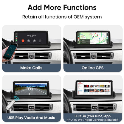 CarPlayKing 10.25″ Linux Multimedia Radio for BMW E90 E91 E92 E93 – Wireless CarPlay &amp; Android Auto