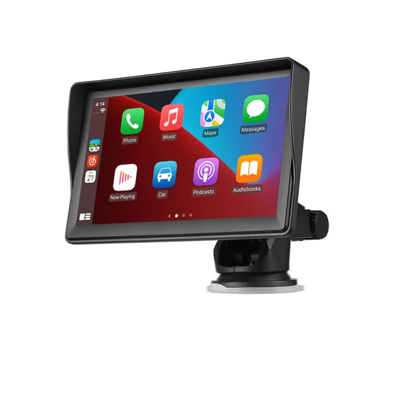 7” Draagbaar CarPlay Scherm – Draadloos Apple CarPlay & Android Auto