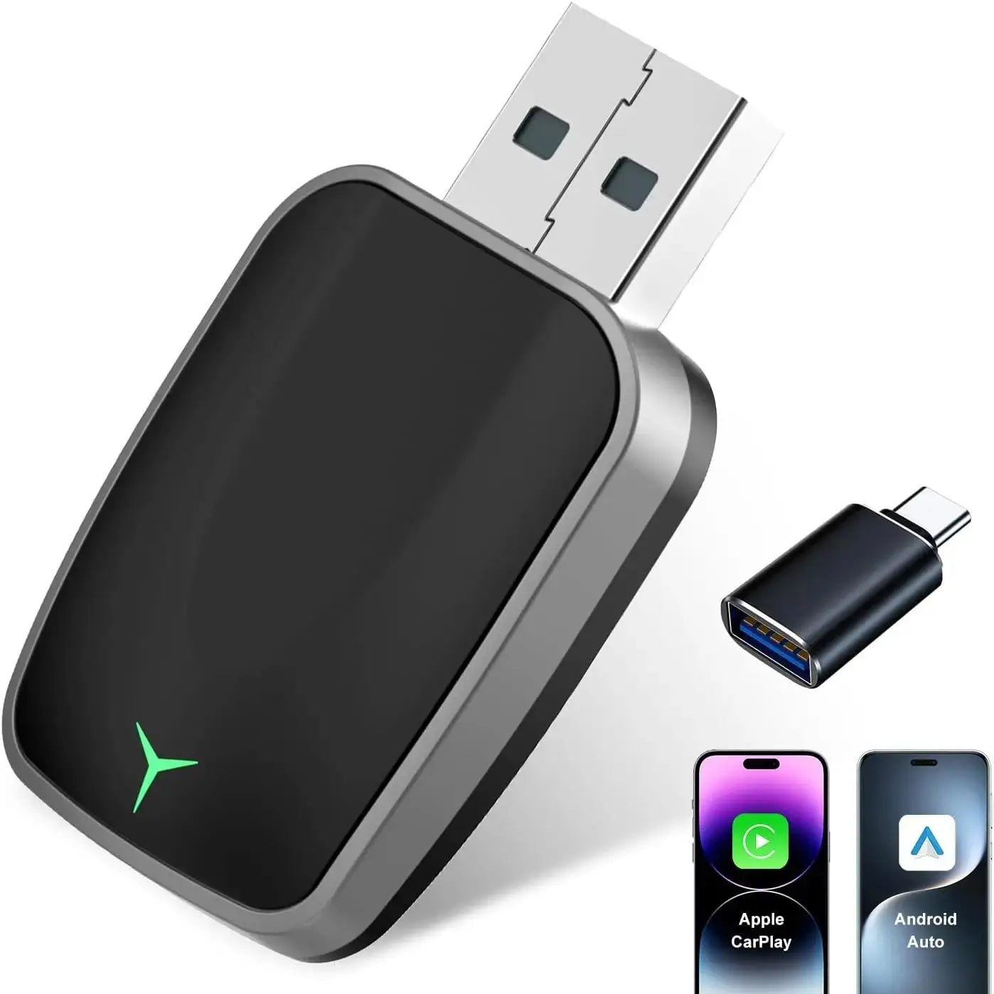 Draadloze CarPlay Adapter Compact – Plug & Play voor Apple CarPlay