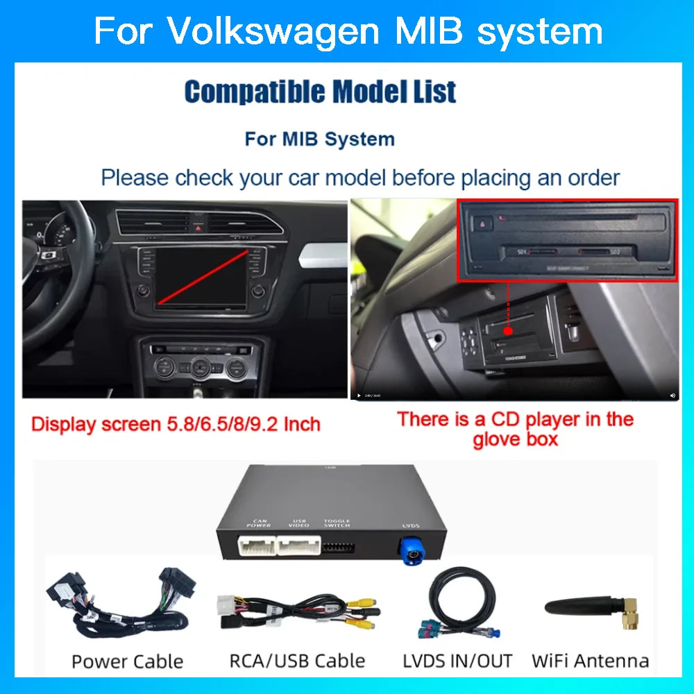 CarPlay Module Wireless - Apple CarPlay &amp; Android Auto - For MIB1/MIB2 Systems